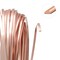 The Beadsmith Half-Round Craft Wire - Medium Temper Beading Wire, Rose Gold Color, 21 Gauge, 4 Yards